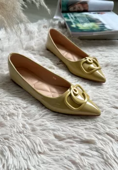 Pantofi dama galbeni 603 imagine