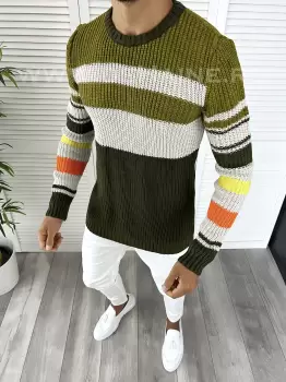 Pulover barbati gros slim fit ZR T3567 82-3 imagine