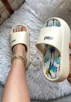 Saboti Papuci dama Crem XF34 imagine