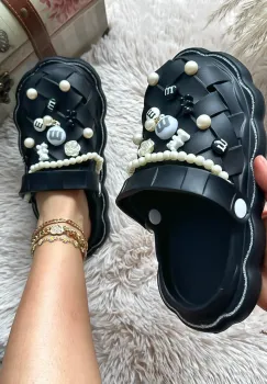 Saboti Papuci dama Negri XF54 imagine