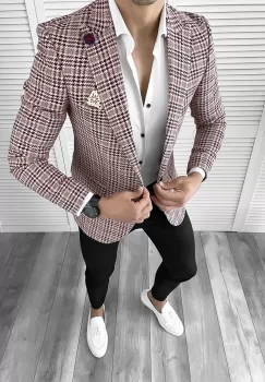 Sacou barbati slim fit 11780 imagine