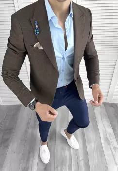 Sacou barbati slim fit 11789 imagine