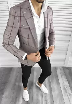 Sacou barbati slim fit 1181 imagine