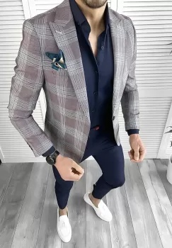 Sacou barbati slim fit 1181 imagine