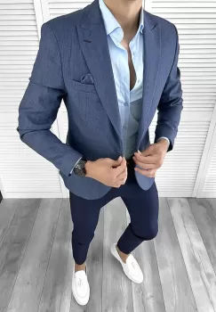 Sacou barbati slim fit 12020 imagine