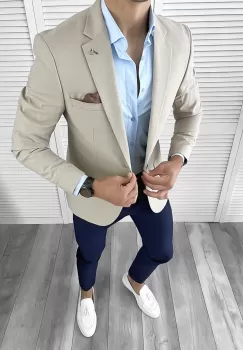 Sacou barbati slim fit 12021 imagine