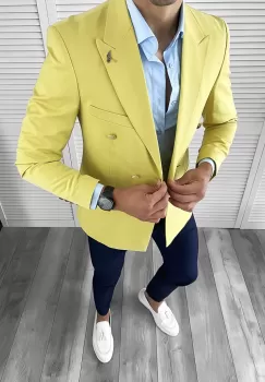 Sacou barbati slim fit 12023 imagine