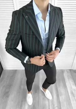 Sacou barbati slim fit 12035 imagine