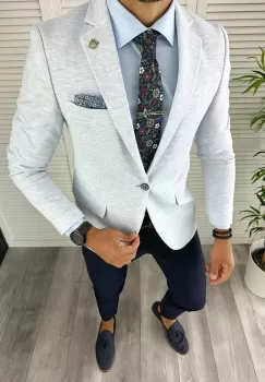 Sacou barbati slim fit 12848 51-3 E~ imagine