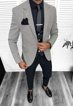 Sacou barbati slim fit 13311 imagine