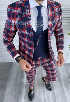 Sacou barbati slim fit  A4223  P18-4.1 imagine