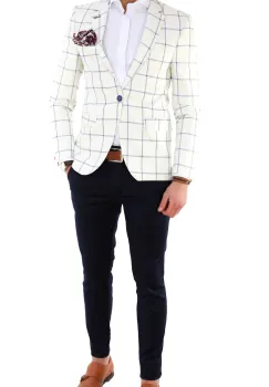 Sacou barbati slim fit ZR 7922 P18-3.2 imagine