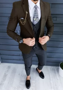 Sacou barbati slim fit ZR A8794 S10 imagine