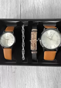 Set ceasuri pentru dama si barbati+bratara B9256 imagine