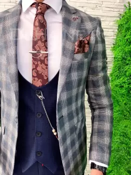 Set cravata + batista A4870 imagine