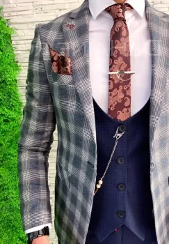 Set cravata + batista A4874 imagine