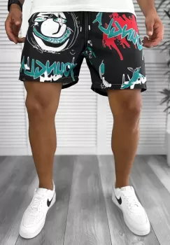 Sort de baie casual negru 12728 imagine