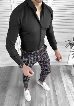 Tinuta barbati smart casual Pantaloni + Camasa 10081 imagine