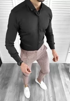 Tinuta barbati smart casual Pantaloni + Camasa 10316 imagine