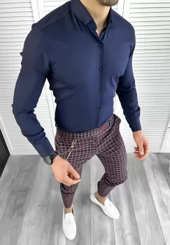 Tinuta barbati smart casual Pantaloni + Camasa 10409 imagine