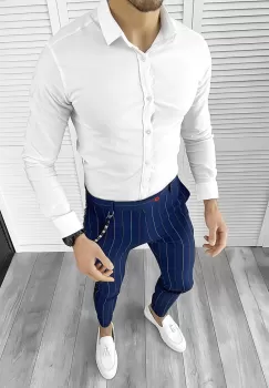 Tinuta barbati smart casual Pantaloni + Camasa 10495 imagine