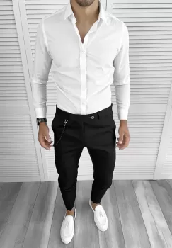 Tinuta barbati smart casual Pantaloni + Camasa 12135 imagine