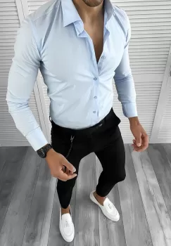 Tinuta barbati smart casual Pantaloni + Camasa 12136 imagine