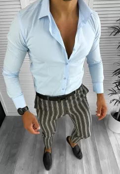 Tinuta barbati smart casual Pantaloni + Camasa 12623 E imagine
