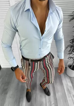 Tinuta barbati smart casual Pantaloni + Camasa 12652 E imagine