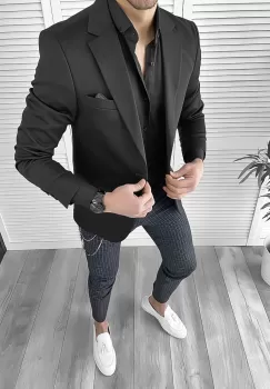 Tinuta barbati smart casual Pantaloni + Camasa + Sacou 10082 imagine