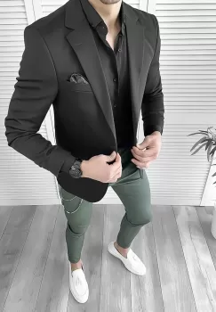 Tinuta barbati smart casual Pantaloni + Camasa + Sacou 10095 imagine