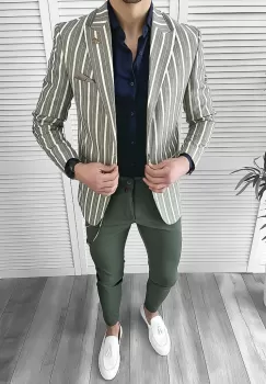 Tinuta barbati smart casual Pantaloni + Camasa + Sacou 10109 imagine