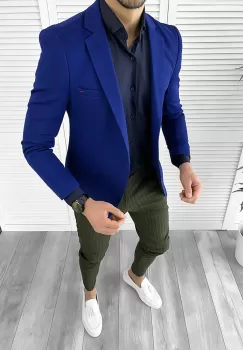 Tinuta barbati smart casual Pantaloni + Camasa + Sacou 10257 imagine