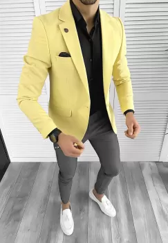 Tinuta barbati smart casual Pantaloni + Camasa + Sacou 10260 imagine