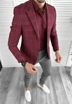 Tinuta barbati smart casual Pantaloni + Camasa + Sacou 10285 imagine