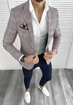 Tinuta barbati smart casual Pantaloni + Camasa + Sacou 10287 imagine