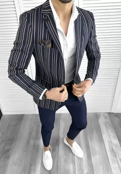 Tinuta barbati smart casual Pantaloni + Camasa + Sacou 10293 imagine