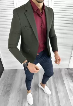 Tinuta barbati smart casual Pantaloni + Camasa + Sacou 10353 imagine