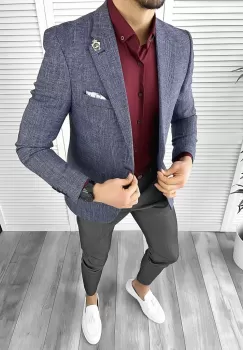 Tinuta barbati smart casual Pantaloni + Camasa + Sacou 10355 imagine