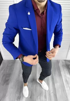 Tinuta barbati smart casual Pantaloni + Camasa + Sacou 10452 imagine