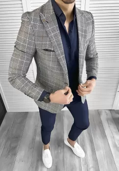 Tinuta barbati smart casual Pantaloni + Camasa + Sacou 10531 imagine