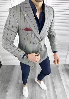 Tinuta barbati smart casual Pantaloni + Camasa + Sacou 10541 imagine