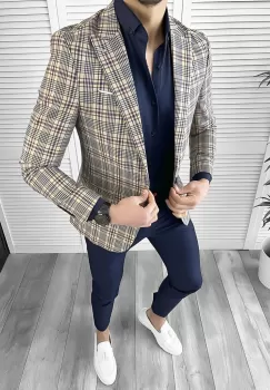 Tinuta barbati smart casual Pantaloni + Camasa + Sacou 10542 imagine