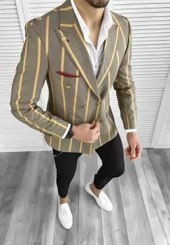 Tinuta barbati smart casual Pantaloni + Camasa + Sacou 10547 imagine