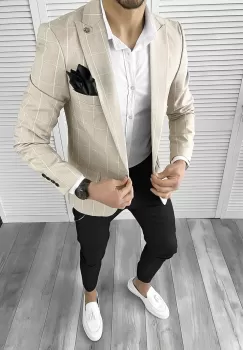 Tinuta barbati smart casual Pantaloni + Camasa + Sacou 10551 imagine