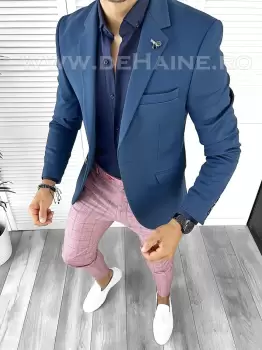Tinuta barbati smart casual Pantaloni + Camasa + Sacou B8747 imagine