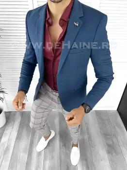 Tinuta barbati smart casual Pantaloni + Camasa + Sacou B8841 imagine