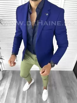 Tinuta barbati smart casual Pantaloni + Camasa + Sacou B9213 imagine