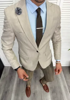 Tinuta barbati smart casual Pantaloni + Sacou + Batista 11860 imagine