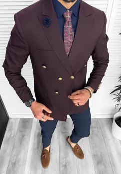 Tinuta barbati smart casual Pantaloni + Sacou + Batista 11871 imagine